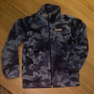 Columbia Blue Camo Fleece Jacket